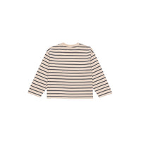 The New Society Sand Space Blue Stripe Eneko Tee