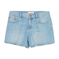 Finger In The Nose  Bleached Dirty Blue 5-Pocket Eva Shorts
