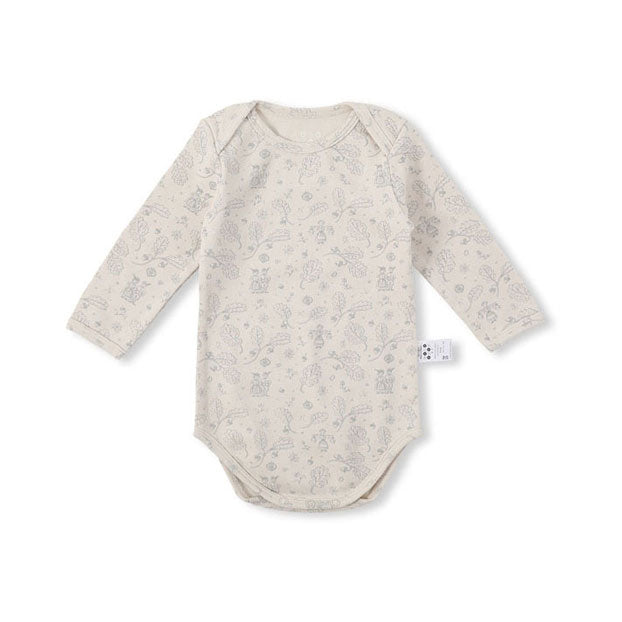 Bene Bene Ecru Tyrol Organic Long Bodysuit