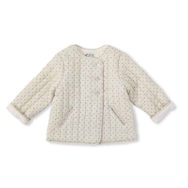 Bene Bene Ecru Maureen Dot Quilting Jacket