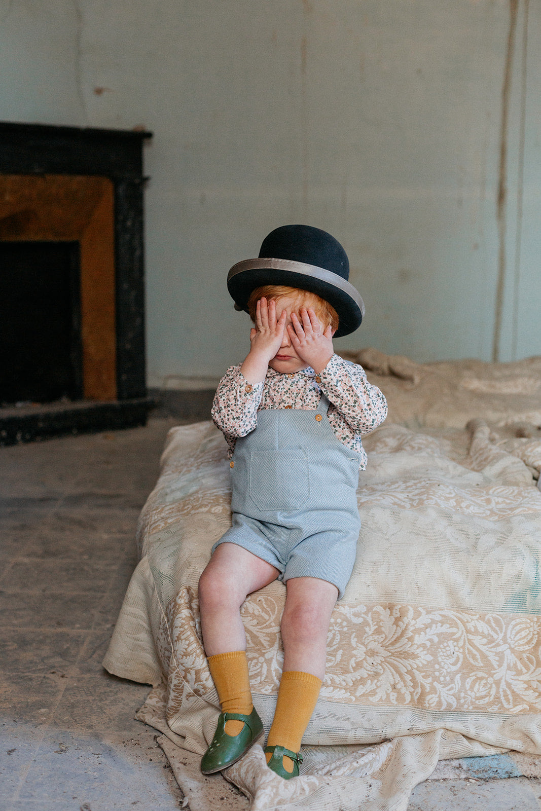 Birinit Blue Spike Short Overall
