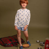 Birinit Blue Linen Short