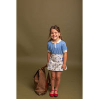 Birinit Blue Short Sleeve Biri Sweater