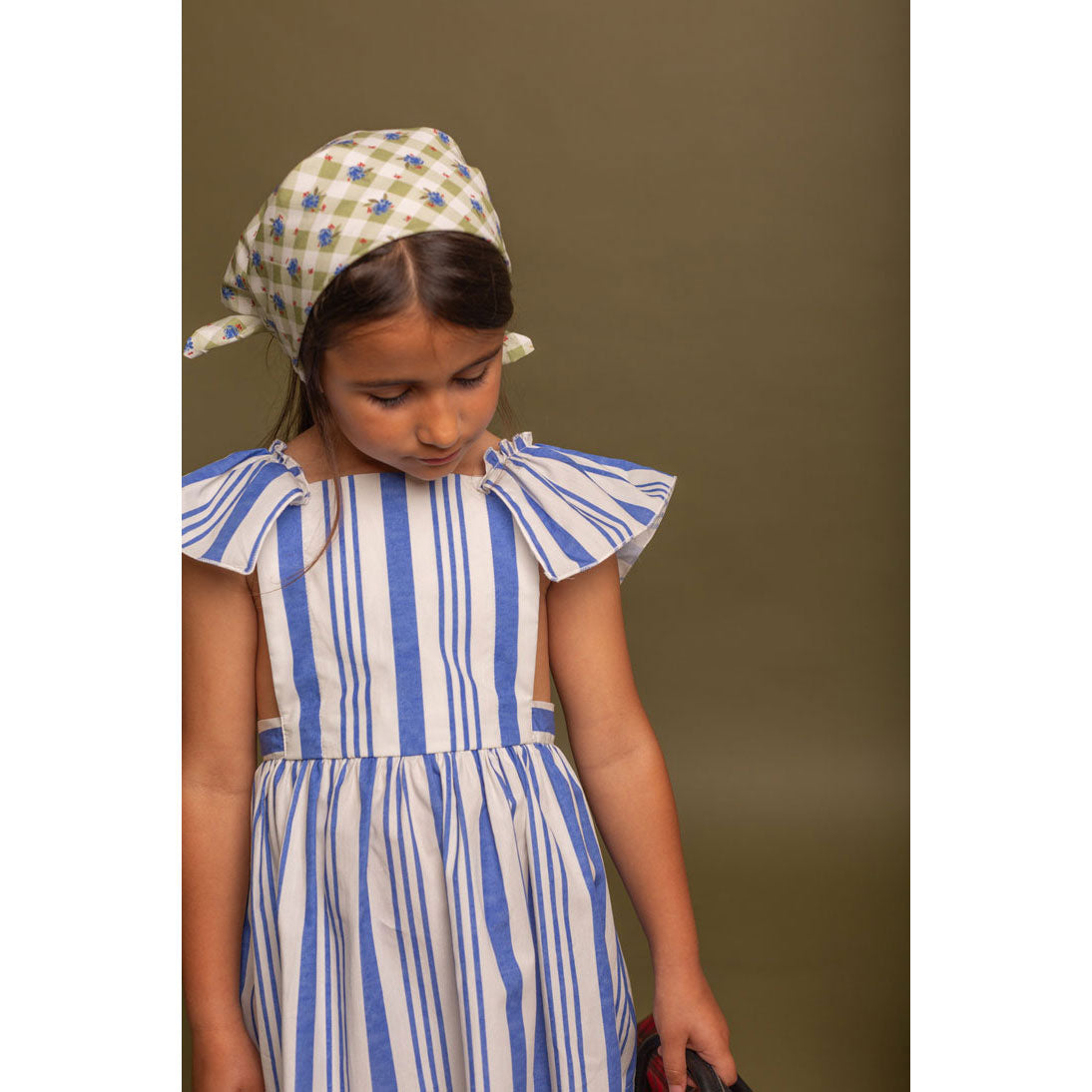 Birinit Deep Blue Stripe Dress