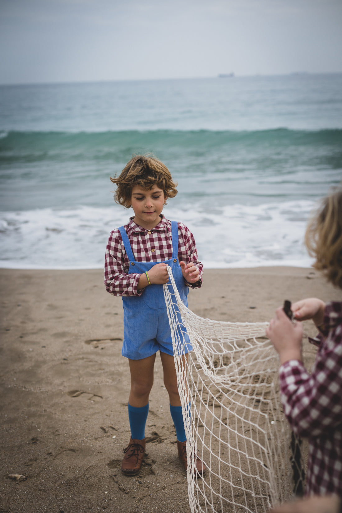 Birinit Maroon Gingham Dali Shirt