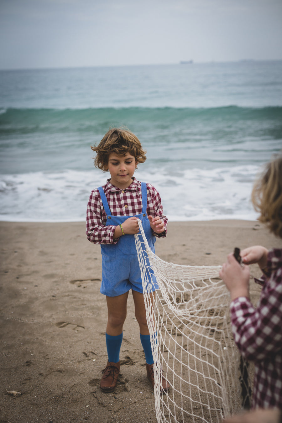 Birinit Maroon Gingham Dali Shirt