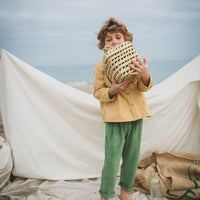 Birinit Mustard Polka Dots Dali Shirt