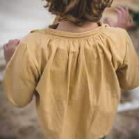 Birinit Mustard Polka Dots Dali Shirt