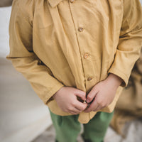 Birinit Mustard Polka Dots Dali Shirt