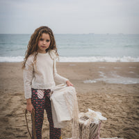 Birinit Ivory Bow Jersey Pullover