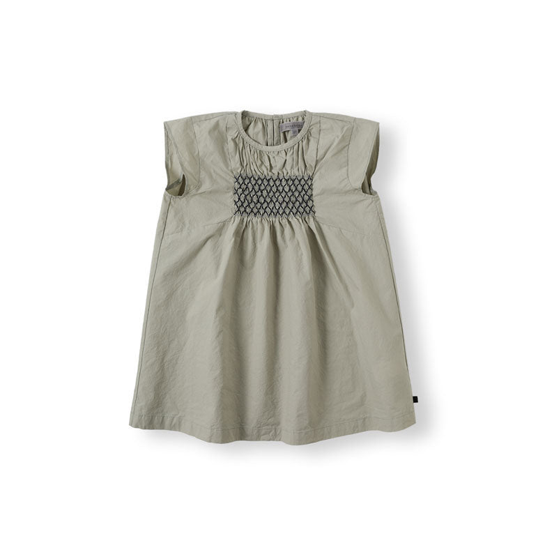 Bene Bene Grayish Mint Elin Smocking Dress