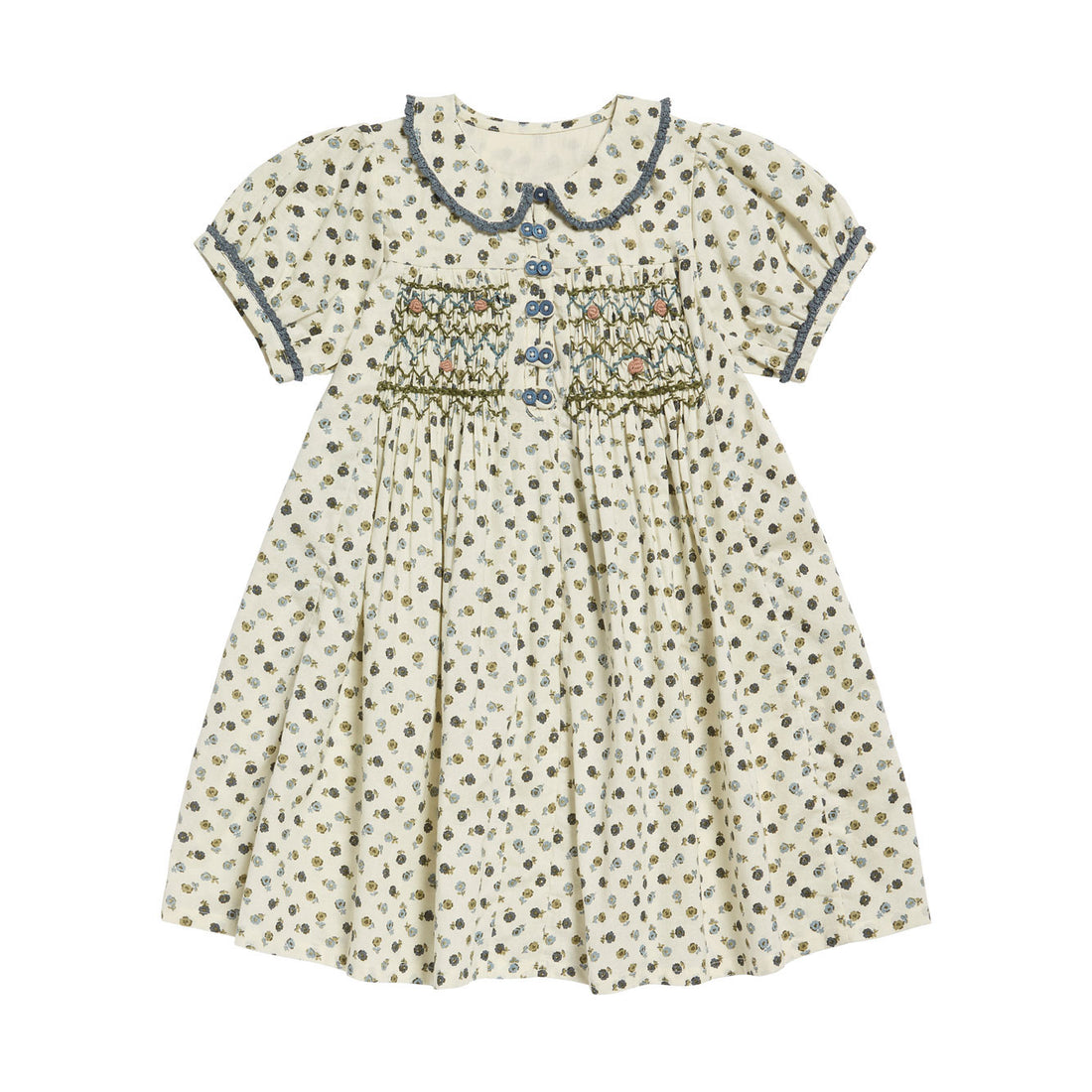 Little Cotton Clothes Daisy Floral Elizabeth Dress