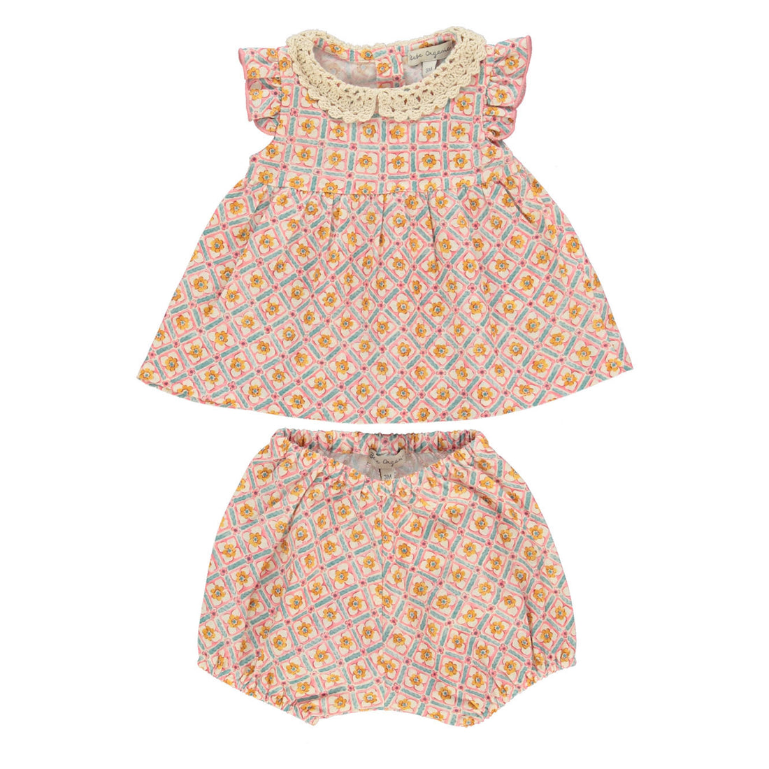 Bebe Organic Geometric Florals Eloise Baby Set