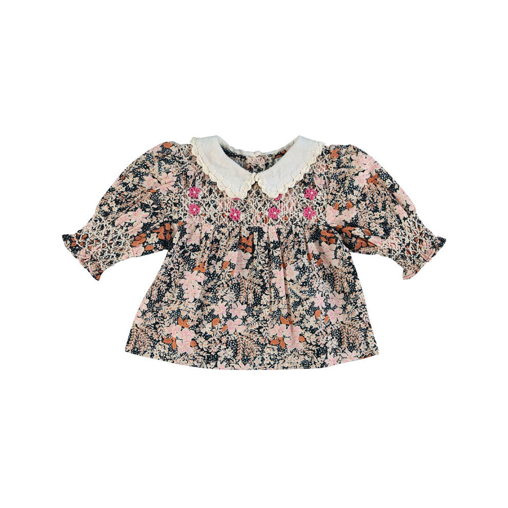 Bebe Organic Fall Blooms Elora Baby Blouse
