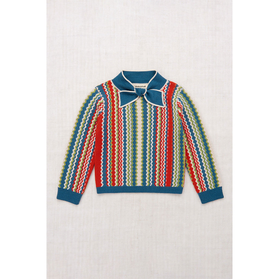 Misha and Puff Atlantic Zigzag Jacquard Elsa Sweater – Ladida