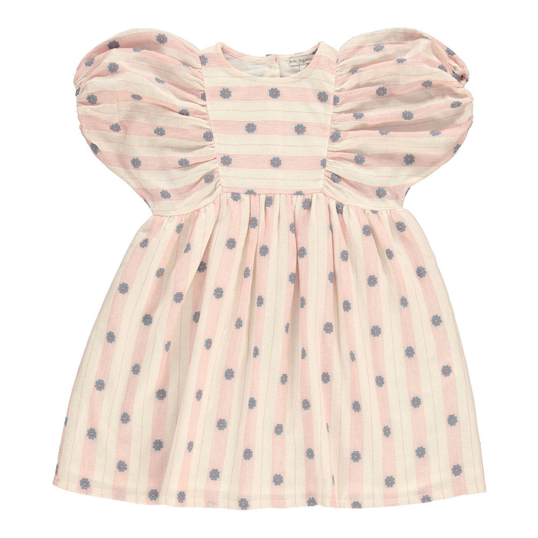 Bebe Organic Pink Petal Stripe Elwen Dress
