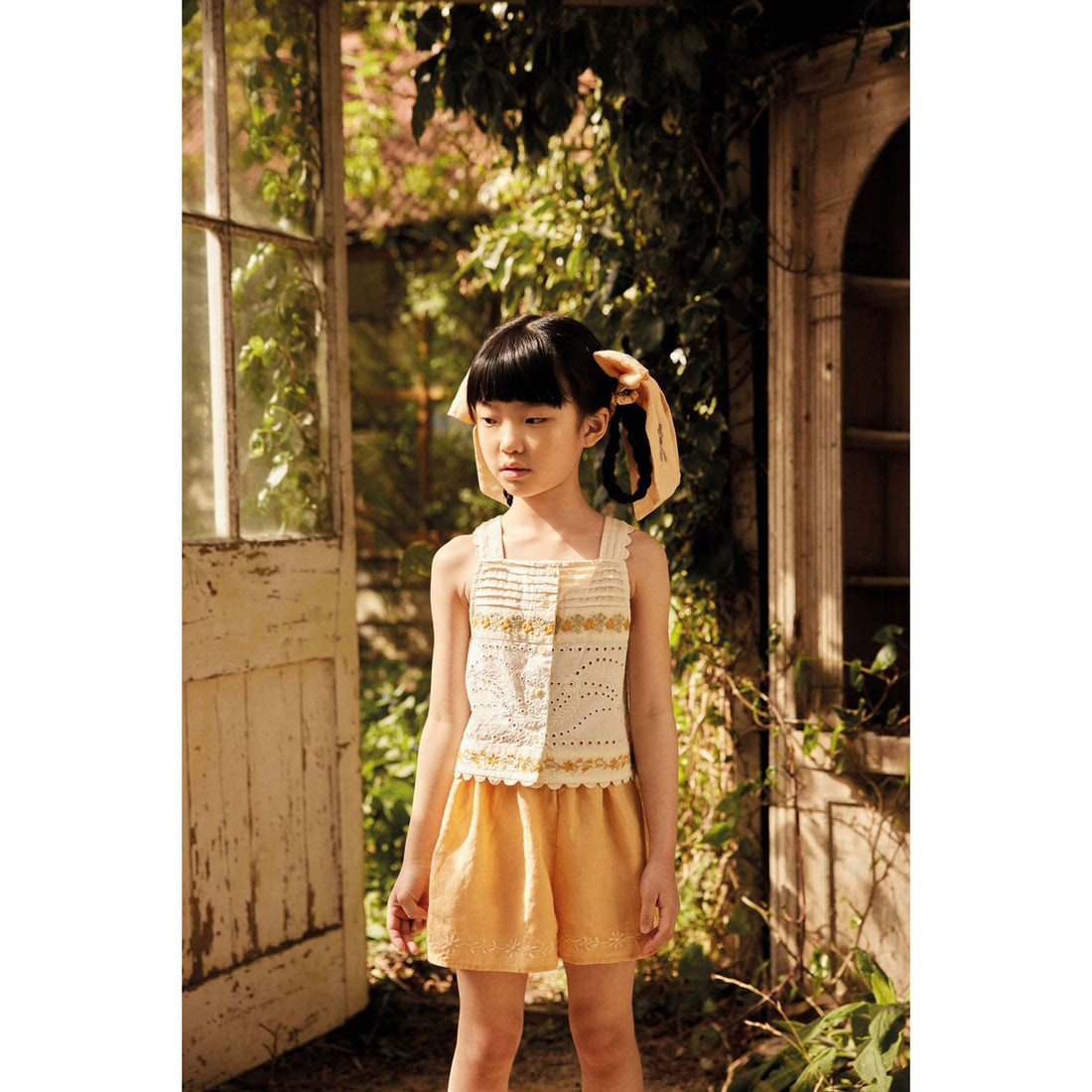 Apolina Vintage Melba Emer Embroidered Shorts