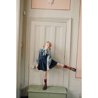 Emile et Ida Denim Embroidered Apron Dress