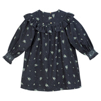 Cera Una Volta Black Flower Emma Dress