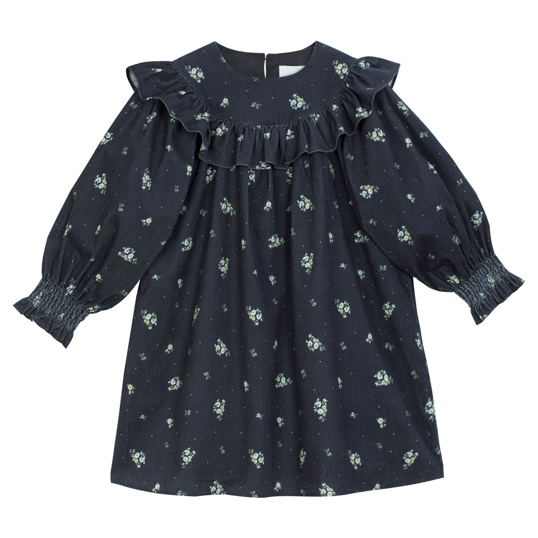 Cera Una Volta Black Flower Emma Dress