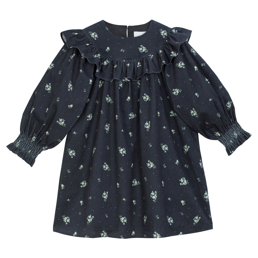 Cera Una Volta Black Flower Emma Dress
