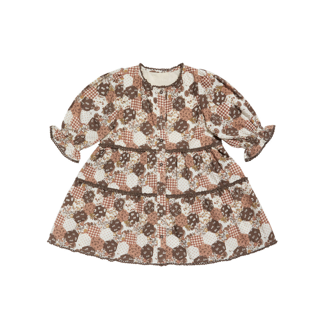 Little Cotton Clothes Patchwork Print Esme Dress