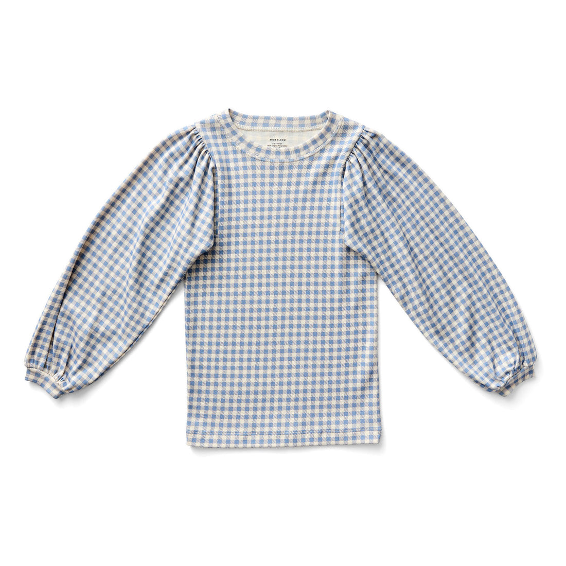 SOOR PLOOM Powder Gingham Print Balloon Tee