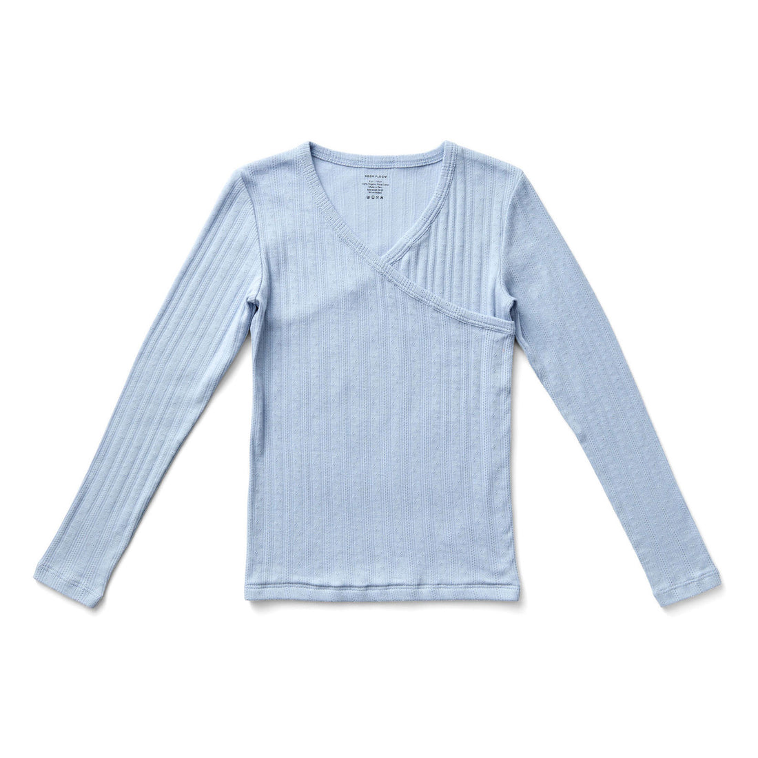 SOOR PLOOM Talc Pointelle Crossover Tee