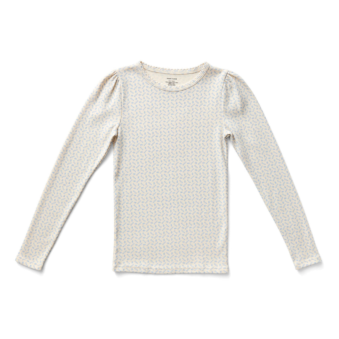 SOOR PLOOM Talc Cross Stitch Print Pouf Tee