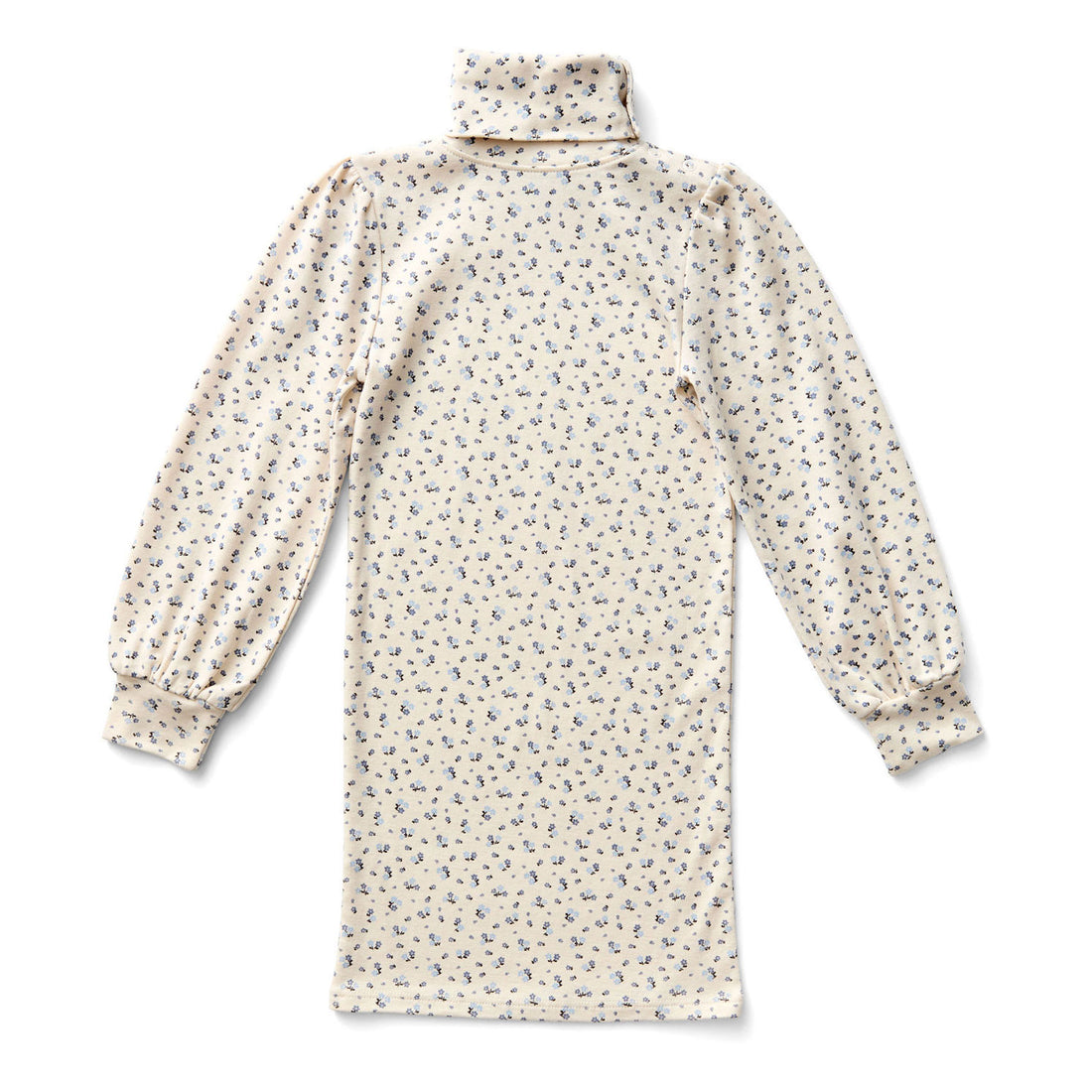 SOOR PLOOM Powder Calico Print Pouf Turtleneck Dress