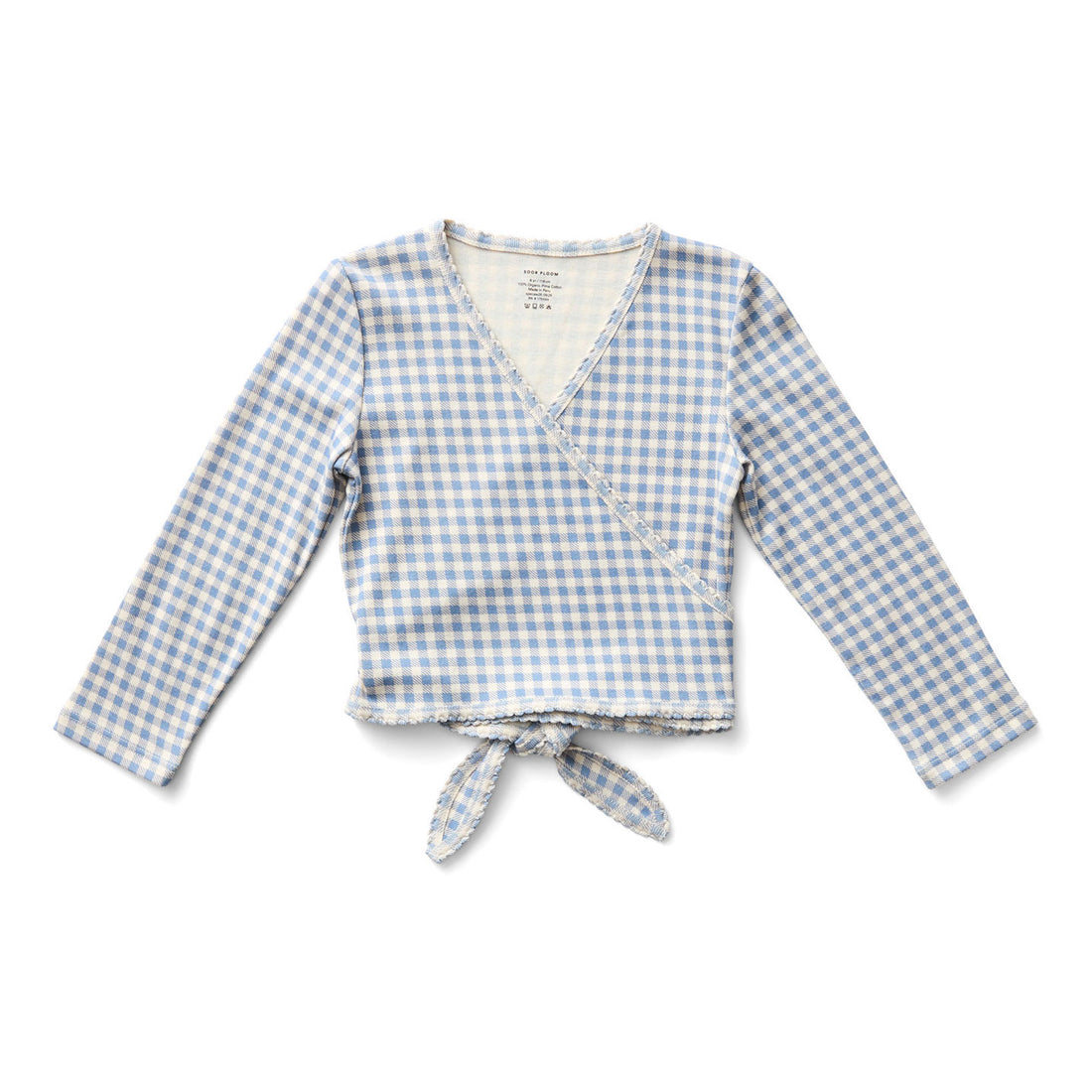 SOOR PLOOM Powder Gingham Print Wrap Tee