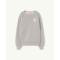 The Animals Observatory Grey Logo Shark Sweatshirt