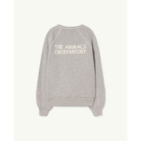 The Animals Observatory Grey Logo Shark Sweatshirt
