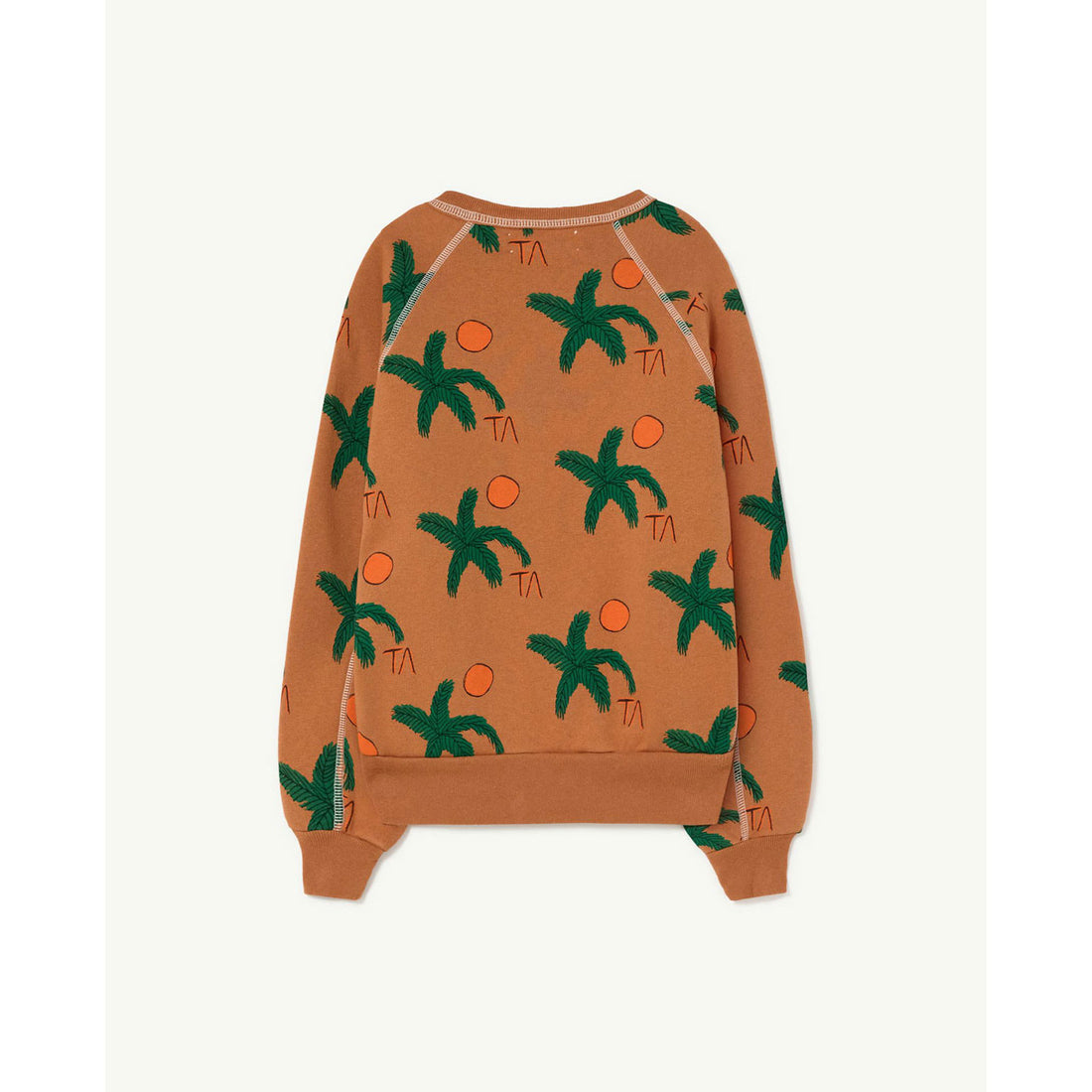 The Animals Observatory Brown Palms Shark Sweatshirt