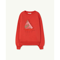 The Animals Observatory Red Boat Bear Sweatshirt