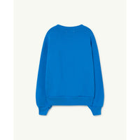 The Animals Observatory Blue Ceramic Bear Sweatshirt