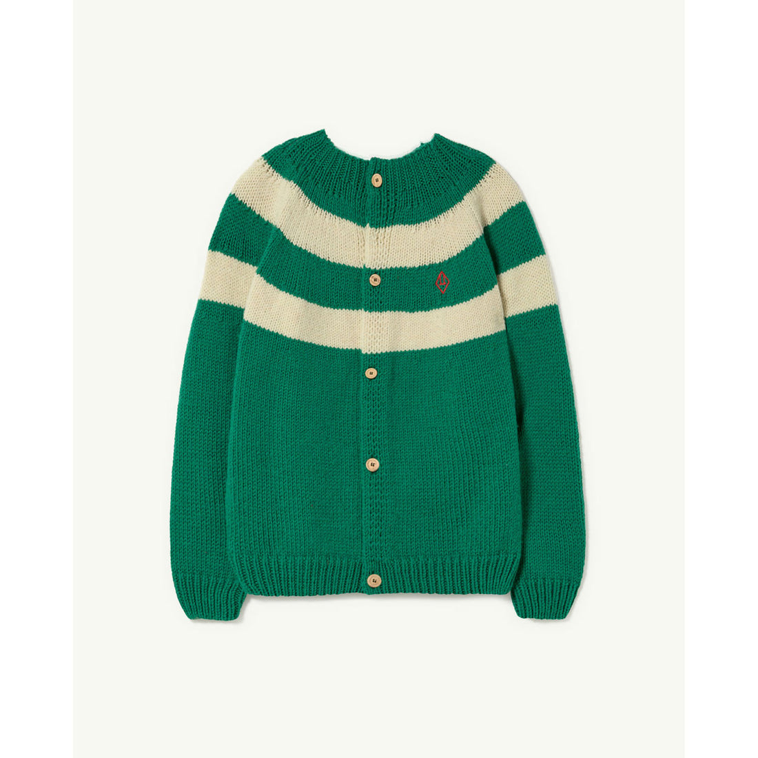 The Animals Observatory Green Logo Toucan Cardigan