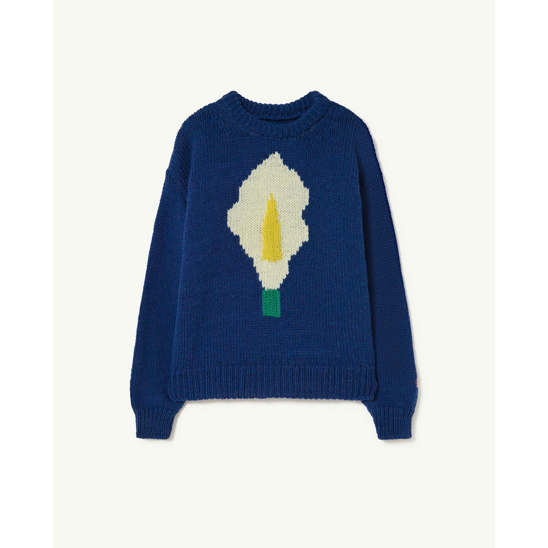 The Animals Observatory Navy Flower Bull Sweater