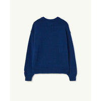 The Animals Observatory Navy Flower Bull Sweater