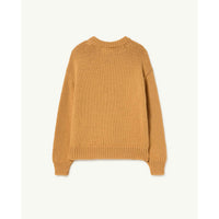 The Animals Observatory Beige Flower Bull Sweater