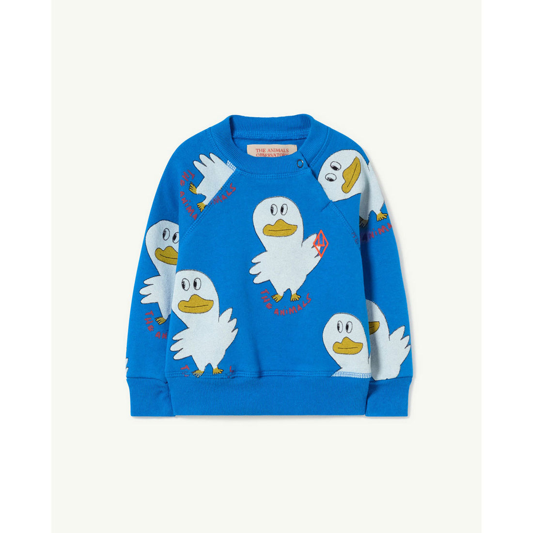 The Animals Observatory Blue Ducks Shark Baby Sweatshirt