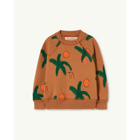 The Animals Observatory Brown Pal Shark Baby Sweatshirt