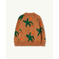 The Animals Observatory Brown Pal Shark Baby Sweatshirt