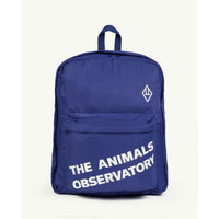 The Animals Observatory Navy Logo Backpack