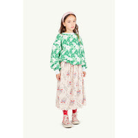 The Animals Observatory Soft Blue Floral Bear Sweatshirt