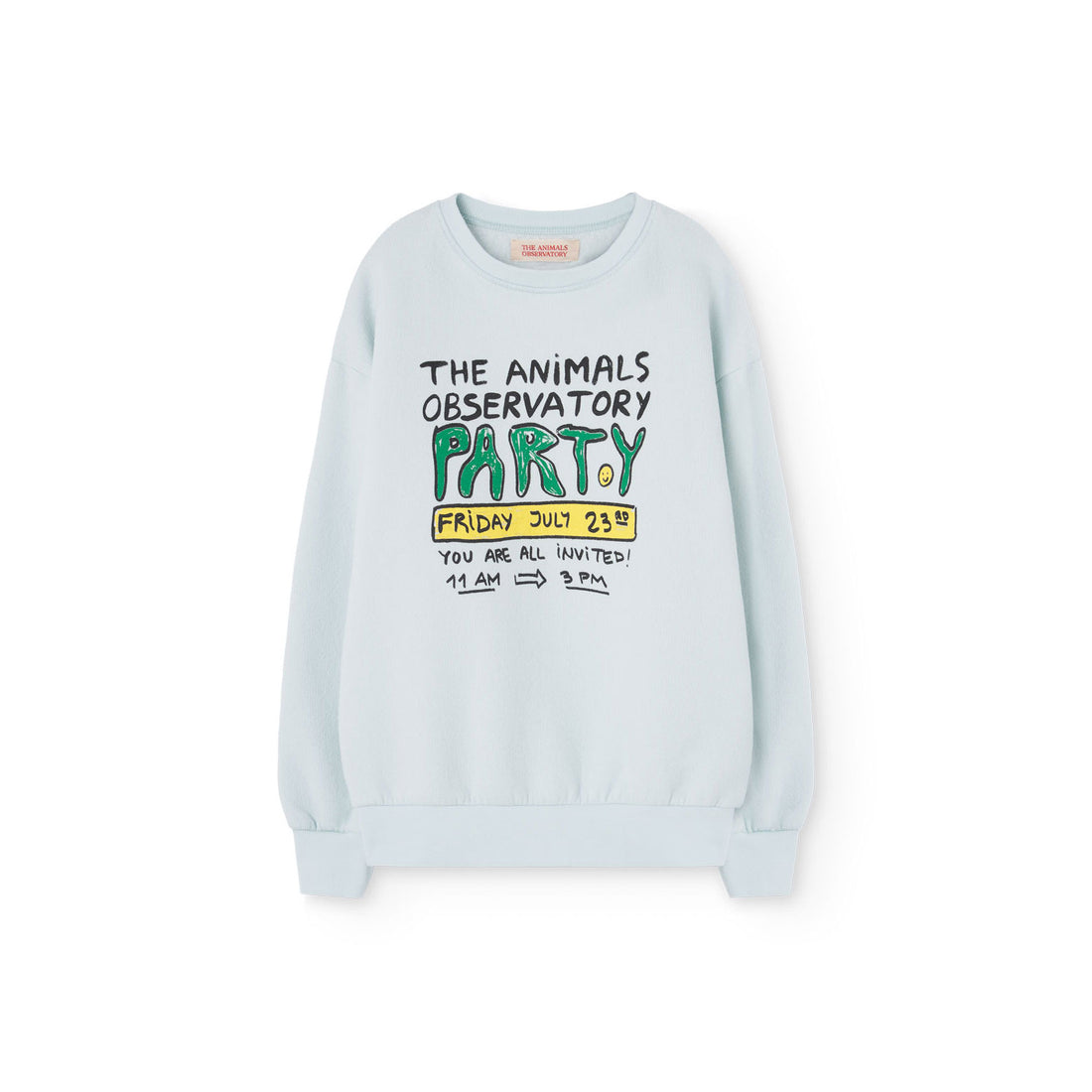 The Animals Observatory  Soft Blue Bear Sweatshirt