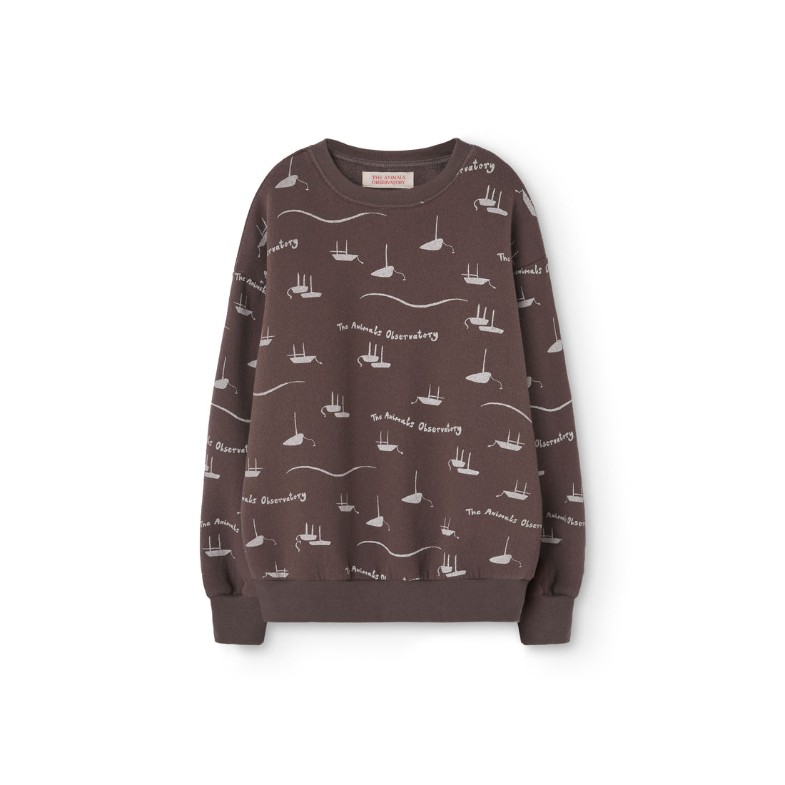 The Animals Observatory  Deep Brown Bear Sweatshirt