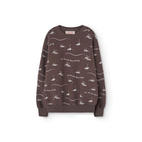 The Animals Observatory  Deep Brown Bear Sweatshirt