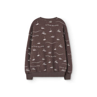 The Animals Observatory  Deep Brown Bear Sweatshirt