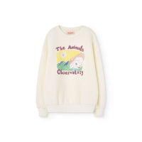 The Animals Observatory White Poodle Bear Sweatshirt